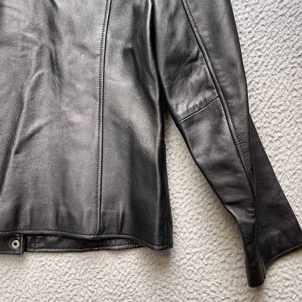 Oakwood Classic Leather Jacket Womens Small Black… - image 12