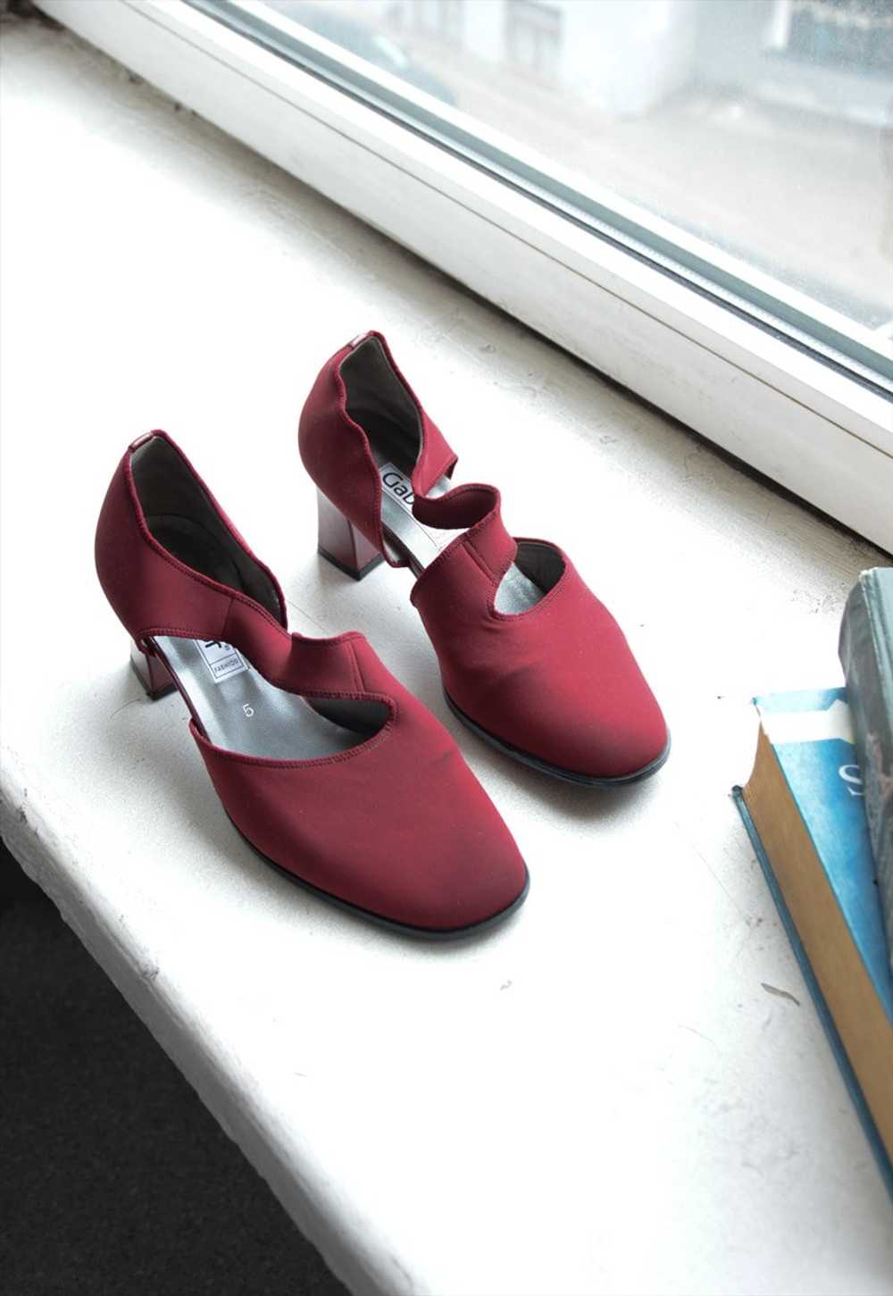 Vintage GABOR Burgundy Red Shoes - image 5