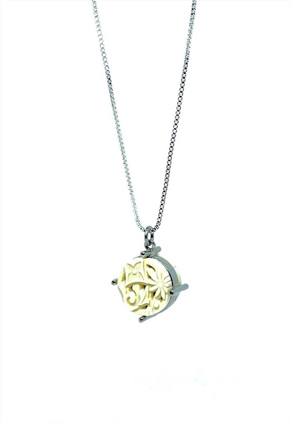 Louis Vuitton Resin Carve Charm Pendant on Chain/… - image 1