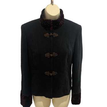 Talbots Collection Italian Wool Blazer w Frog Cla… - image 1