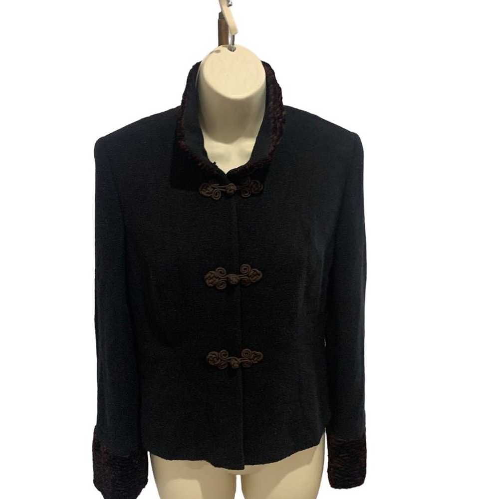 Talbots Collection Italian Wool Blazer w Frog Cla… - image 3