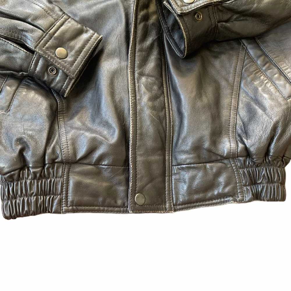 Vintage Heavy Authentic Leather Jacket - image 3