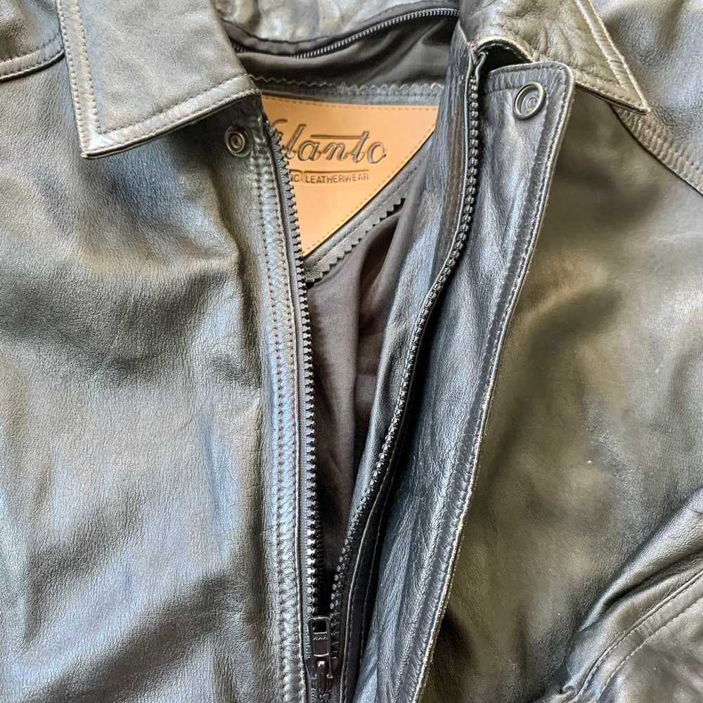 Vintage Heavy Authentic Leather Jacket - image 7