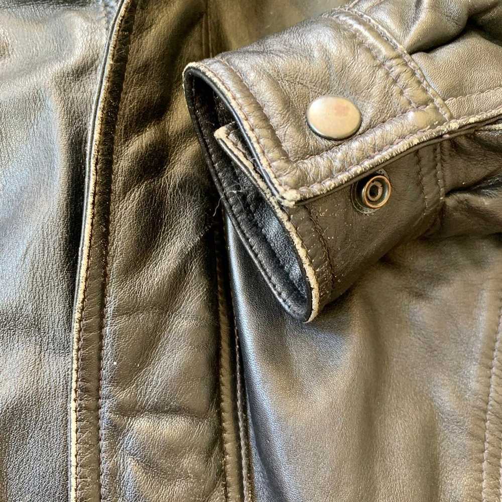 Vintage Heavy Authentic Leather Jacket - image 9