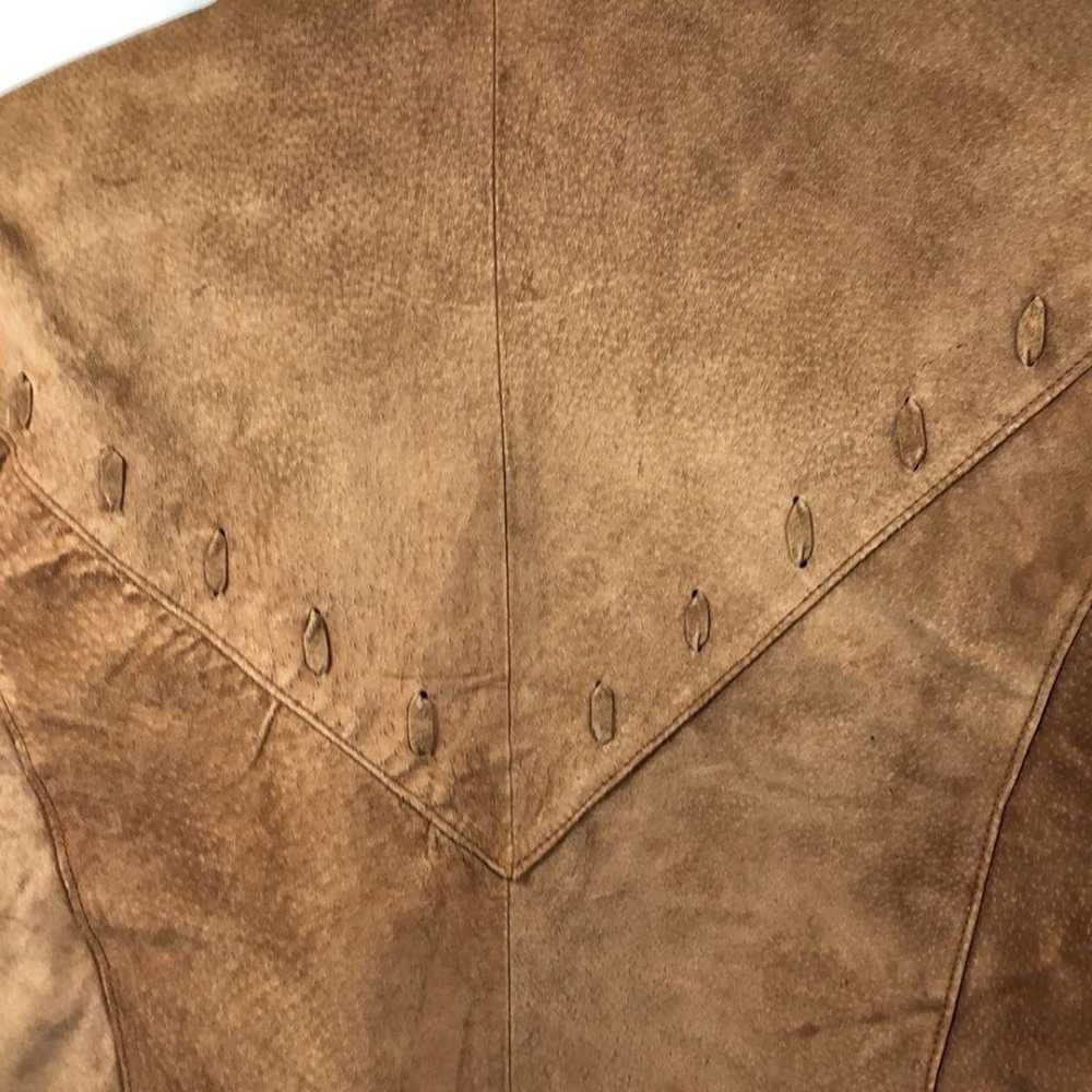 Explorations Vintage Women western brown leather … - image 8