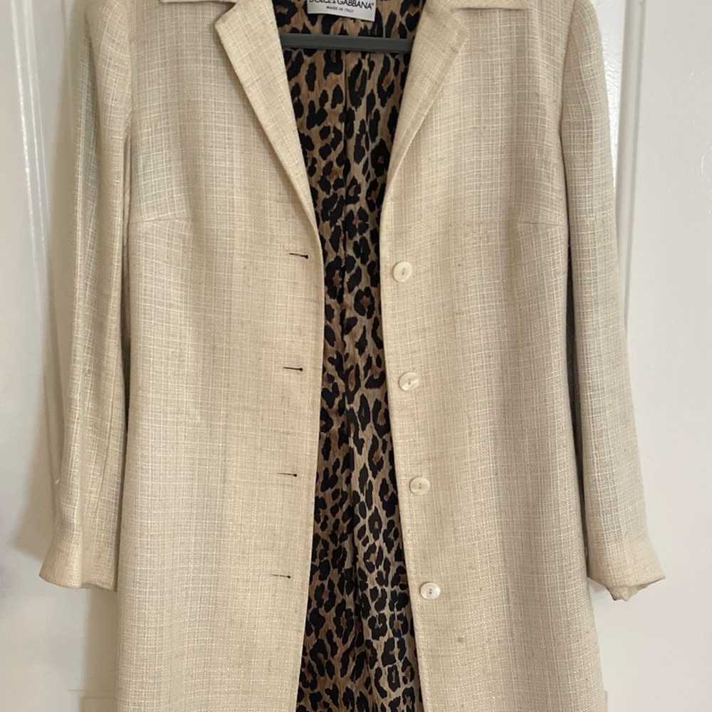 Leopard interior Vintage Coat - image 1