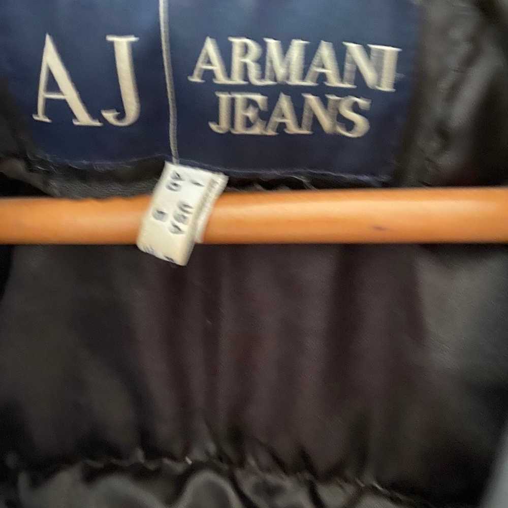 Y2K Armani Jeans leather puffer - image 2