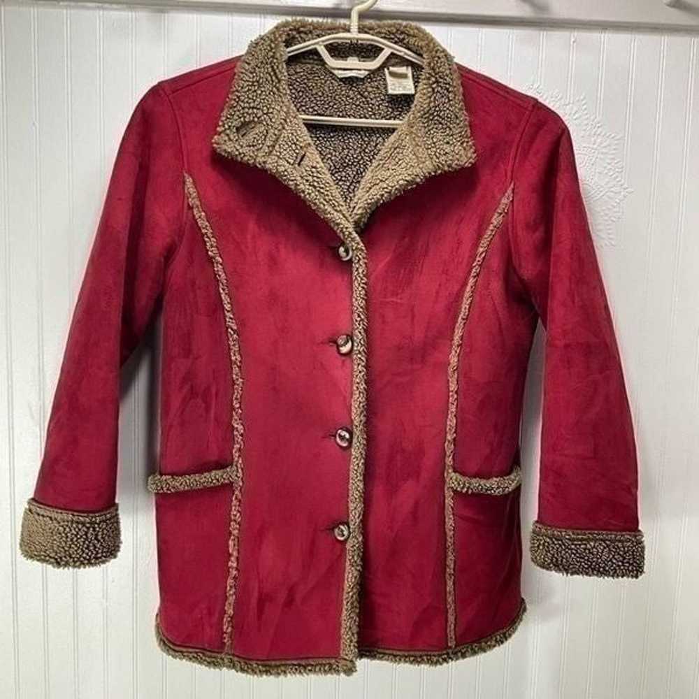 L. L. BEAN Faux Suede Sherpa Lined Jacket - image 1