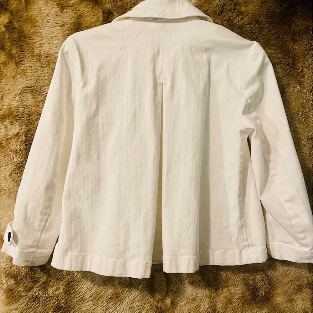 Vintage 90’s Ralph Lauren White Jean Jacket - image 3