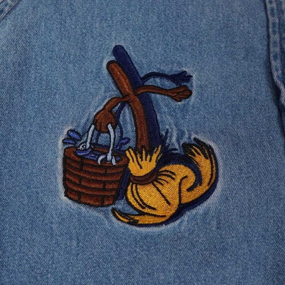 Vintage Disney Vest Women's Small Blue Mickey Mou… - image 7