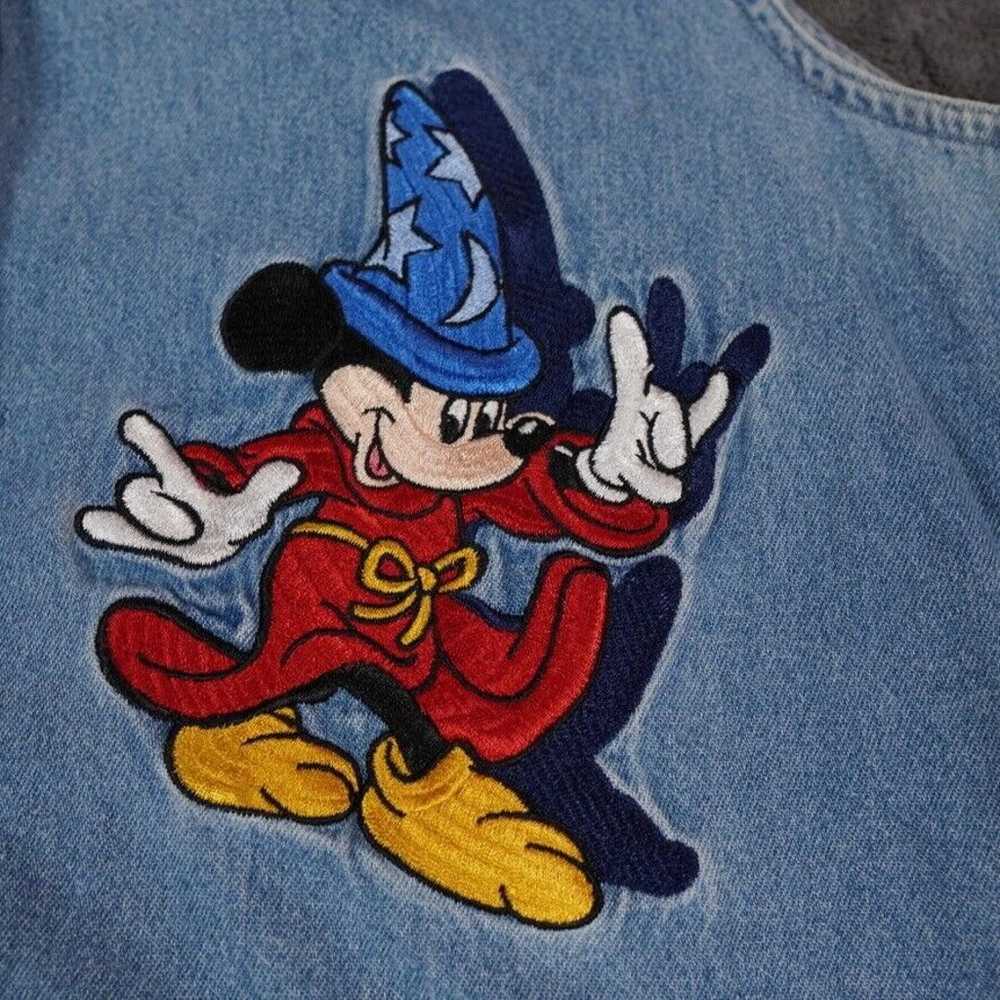 Vintage Disney Vest Women's Small Blue Mickey Mou… - image 8