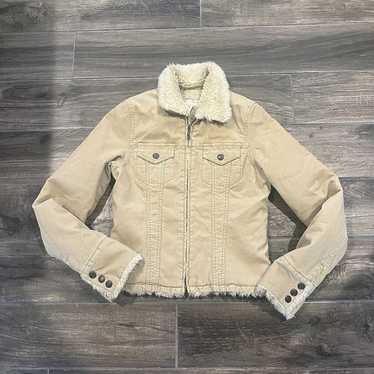 Abercrombie And Fitch Tan Corduroy Jacket Women's… - image 1