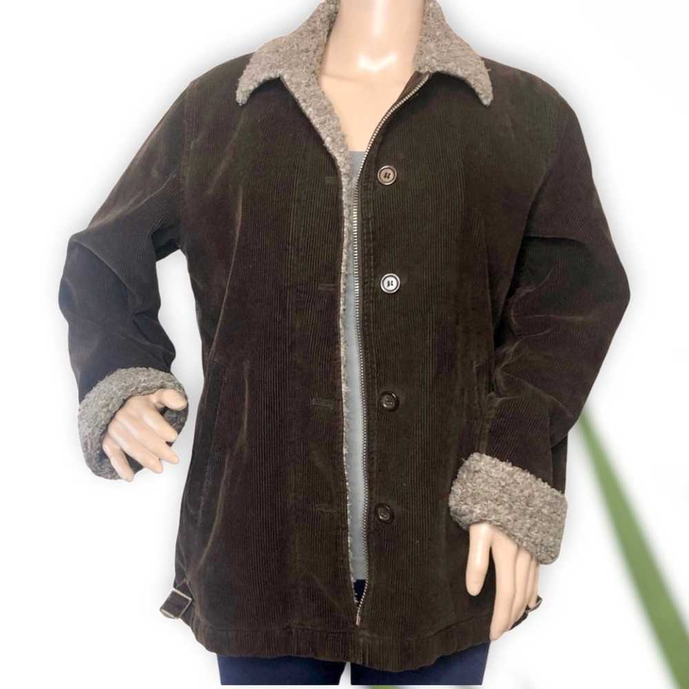 Vintage J. Crew  Sherpa Corduroy Jacket - image 1