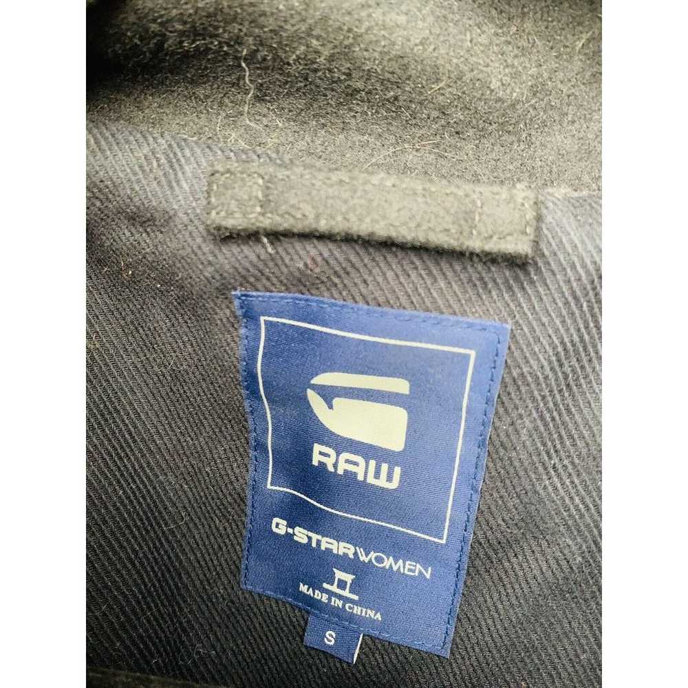 G Star Raw Coat Black Womens Size Small Wool Camd… - image 7