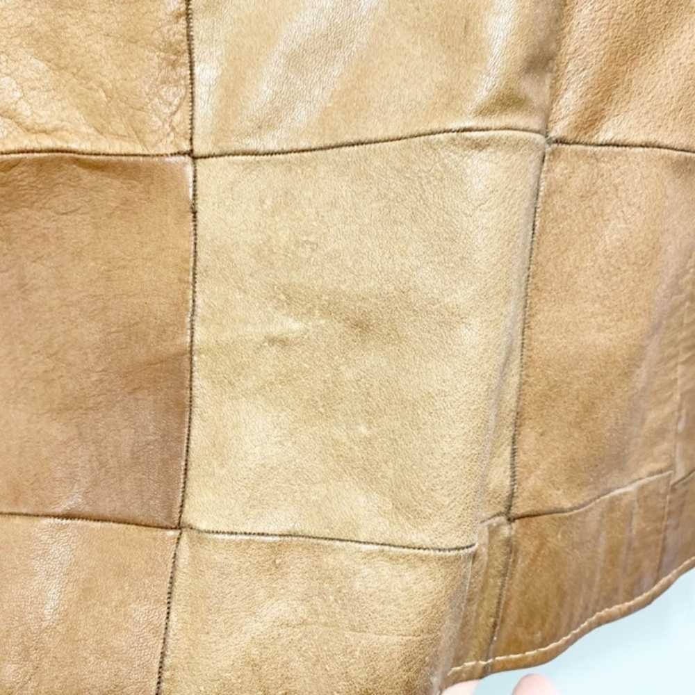 Rare Y2K Levi’s Dry Goods Patchwork Leather Jacke… - image 9