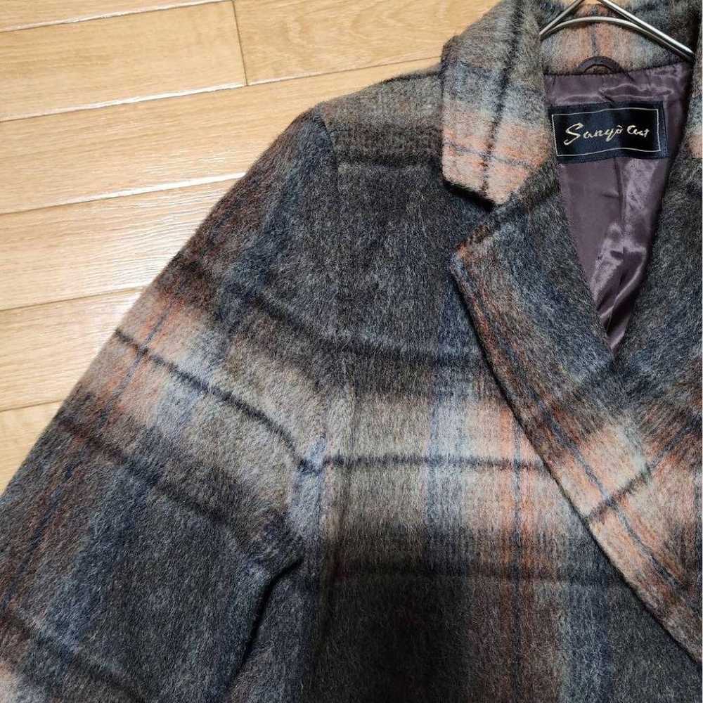 Sanyo coat Chester coat (S) 100% wool double-butt… - image 6