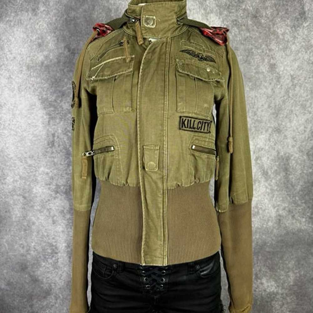 Kill City by Lip Service Rare Vintage Army Green … - image 2