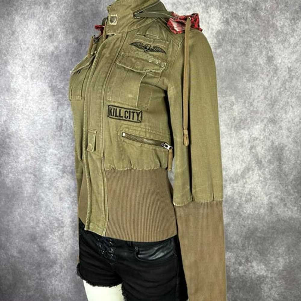 Kill City by Lip Service Rare Vintage Army Green … - image 3