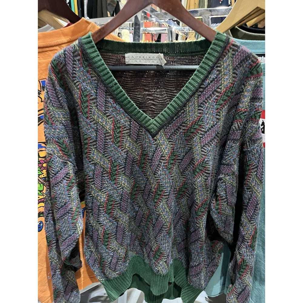 Other VTG 90s Crossings Multi Color Textured 3D S… - image 2