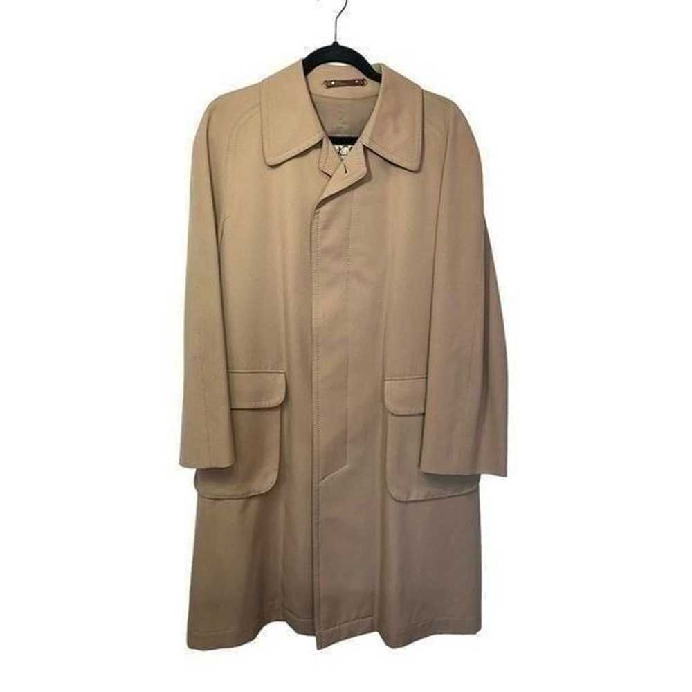 Vintage Chavalier Woman's Wool Blend Tan Trench O… - image 1