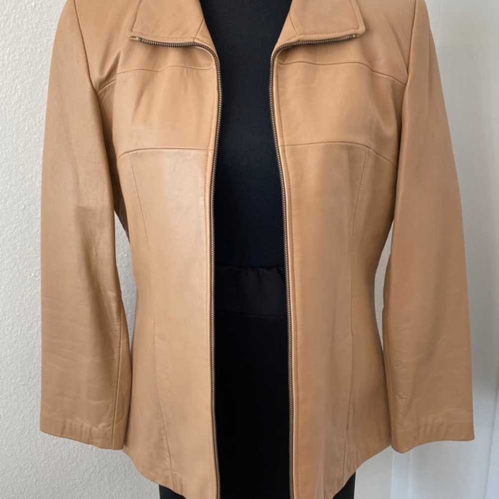 Women's Real Leather Jacket- Vintage, Size Medium… - image 1