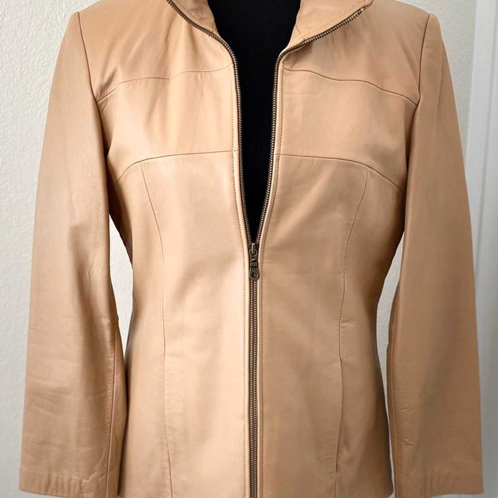 Women's Real Leather Jacket- Vintage, Size Medium… - image 3