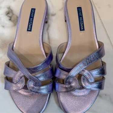 Stuart Weitzman Lavender Slides - image 1