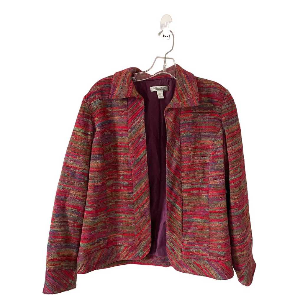 Coldwater Creek Southwest Blazer Jacket Red Size … - image 1