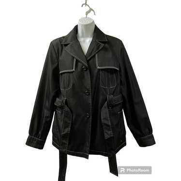 Vintage Platinum Utex Jacket Coat Size M Black Wh… - image 1