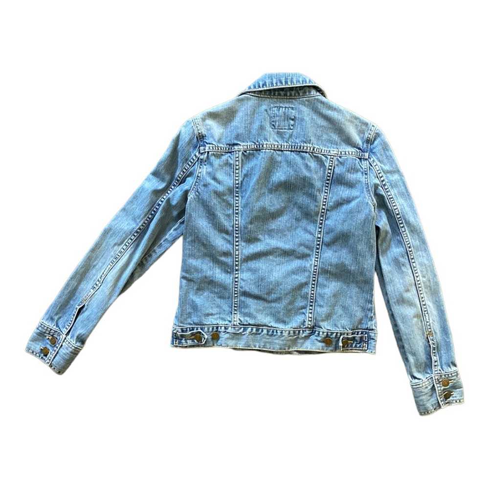 Vintage Old Navy Distressed Denim Jean Jacket Sum… - image 2