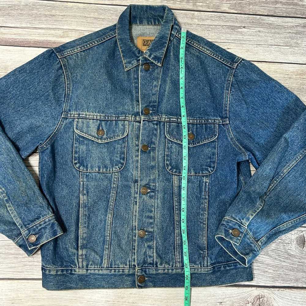 Vintage 1980s GAP Blue Jean Button Down Women’s M… - image 10