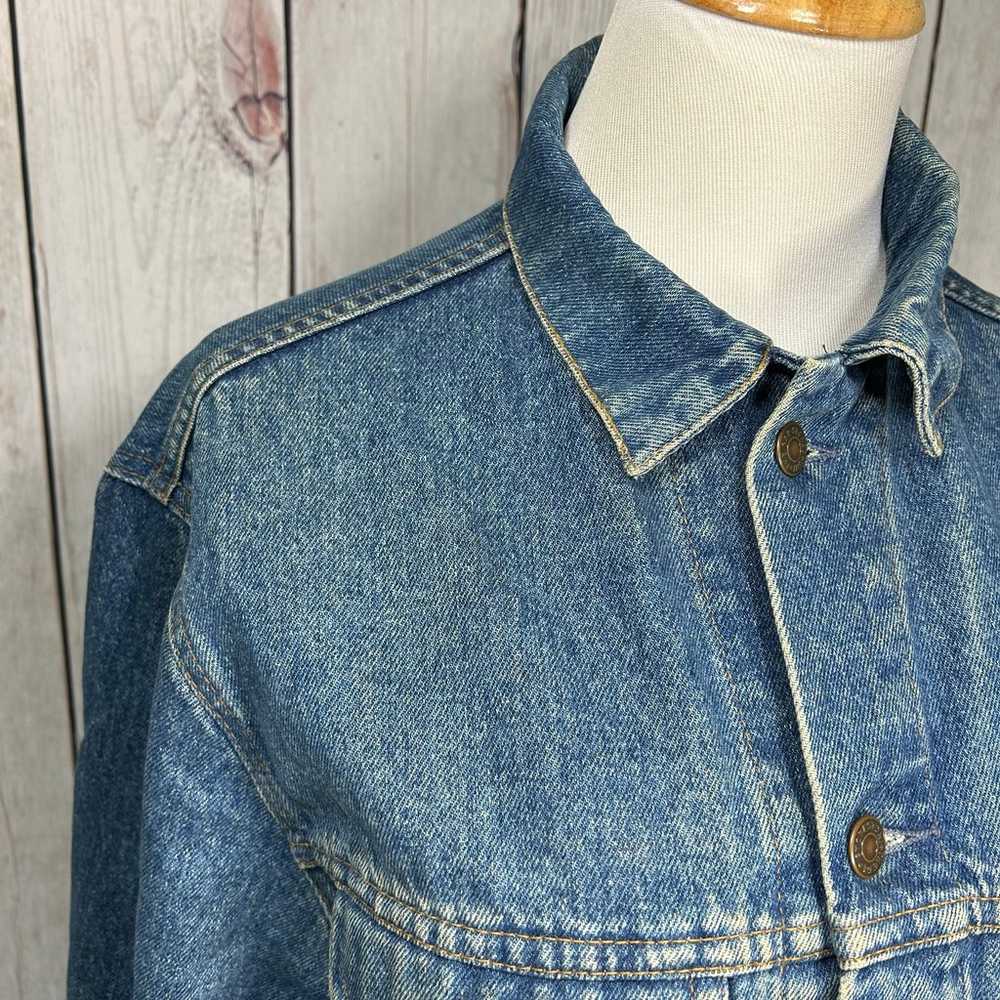 Vintage 1980s GAP Blue Jean Button Down Women’s M… - image 4