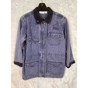 Vintage Cabin Creek Jacket Denim Jeans Corduroy C… - image 1