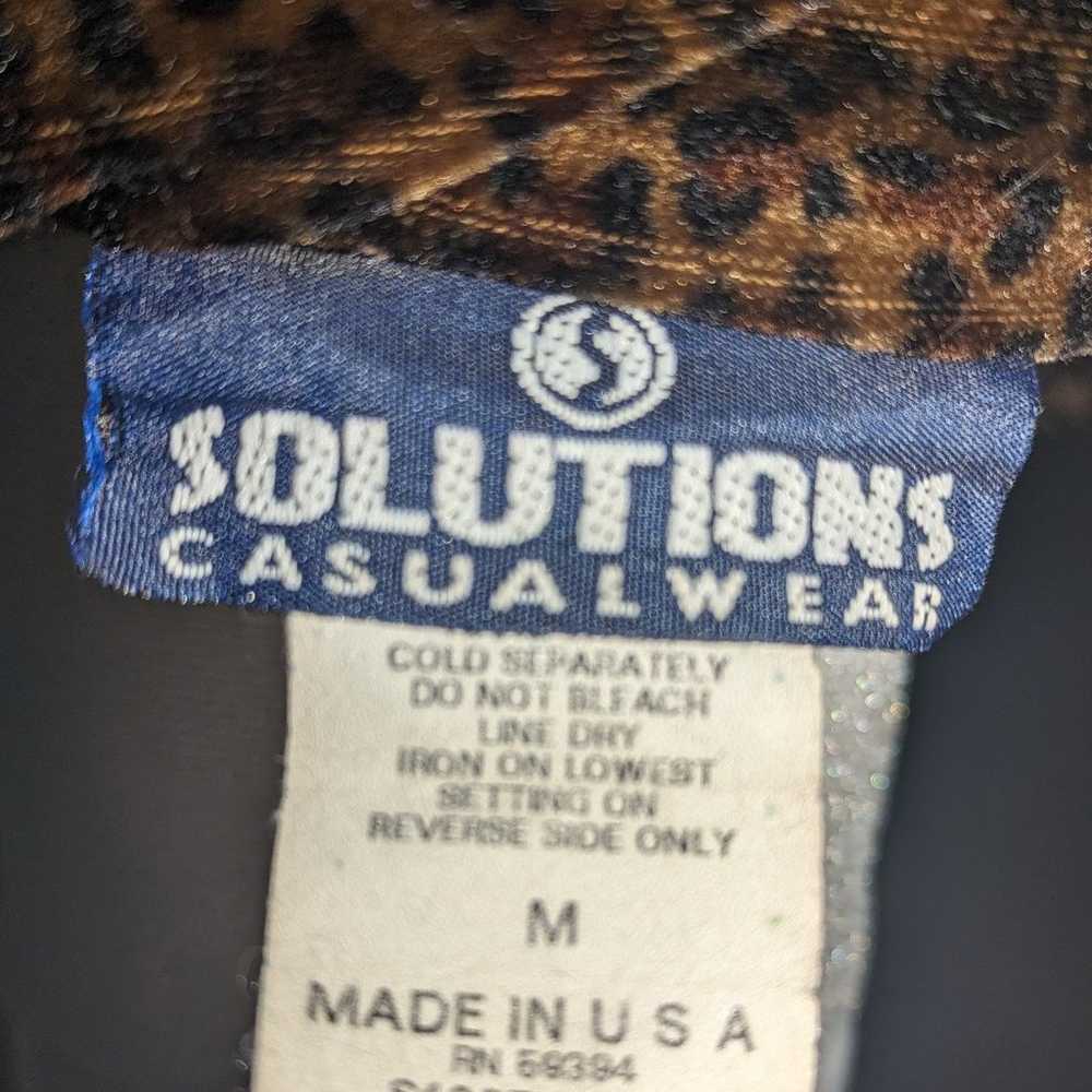 Vintage leopard button up jacket - image 3