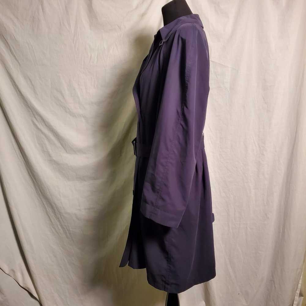 Vintage Liz Claiborne Microfiber Trench Coat M - image 3