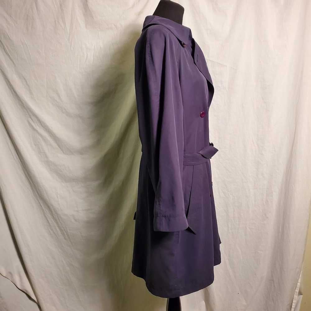 Vintage Liz Claiborne Microfiber Trench Coat M - image 6