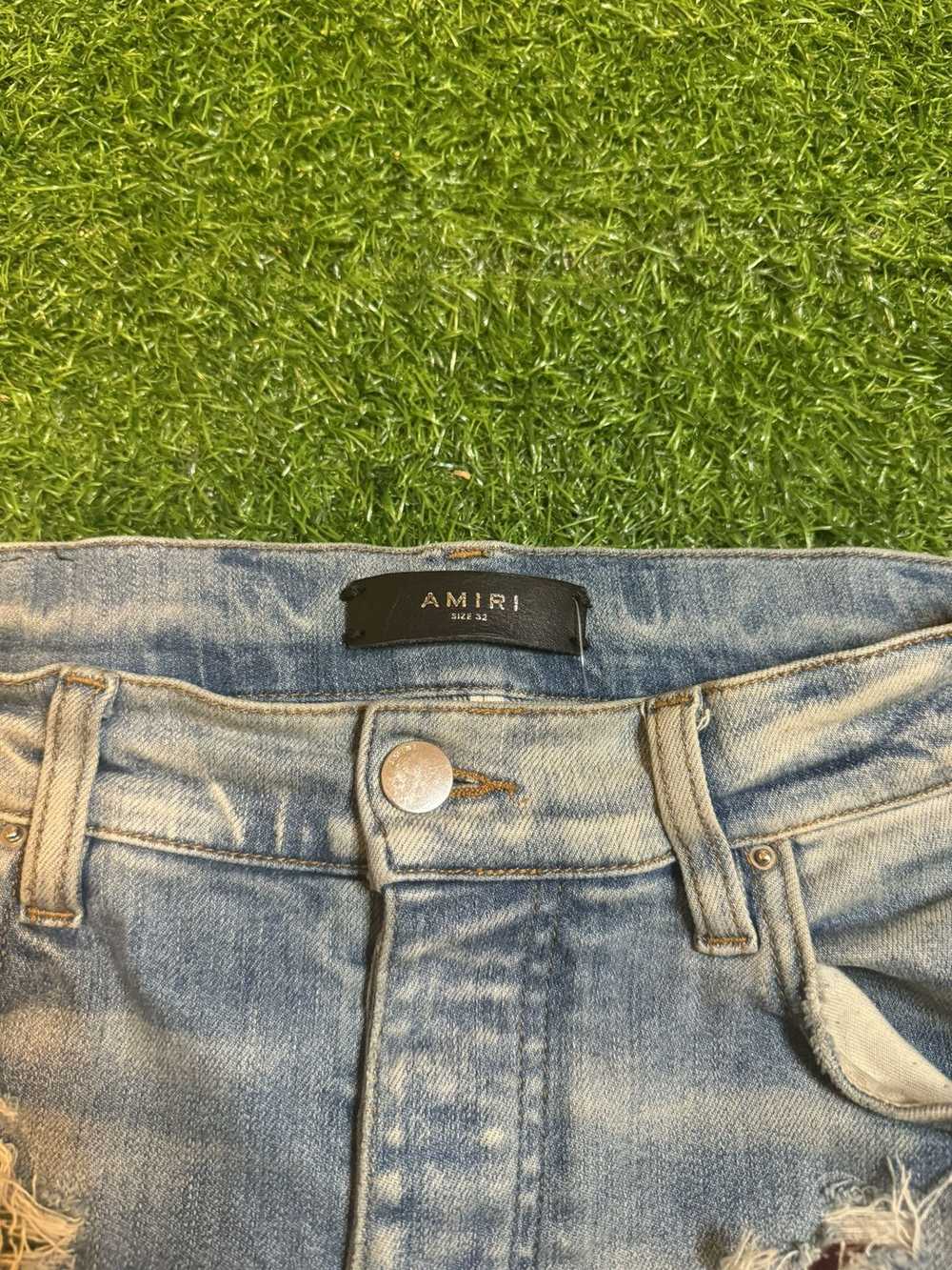 Amiri Amiri Rainbow Patch Clay Indigo Jeans Size … - image 3