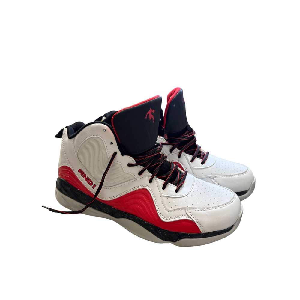 Designer And1 men’s white red black basketball sh… - image 5