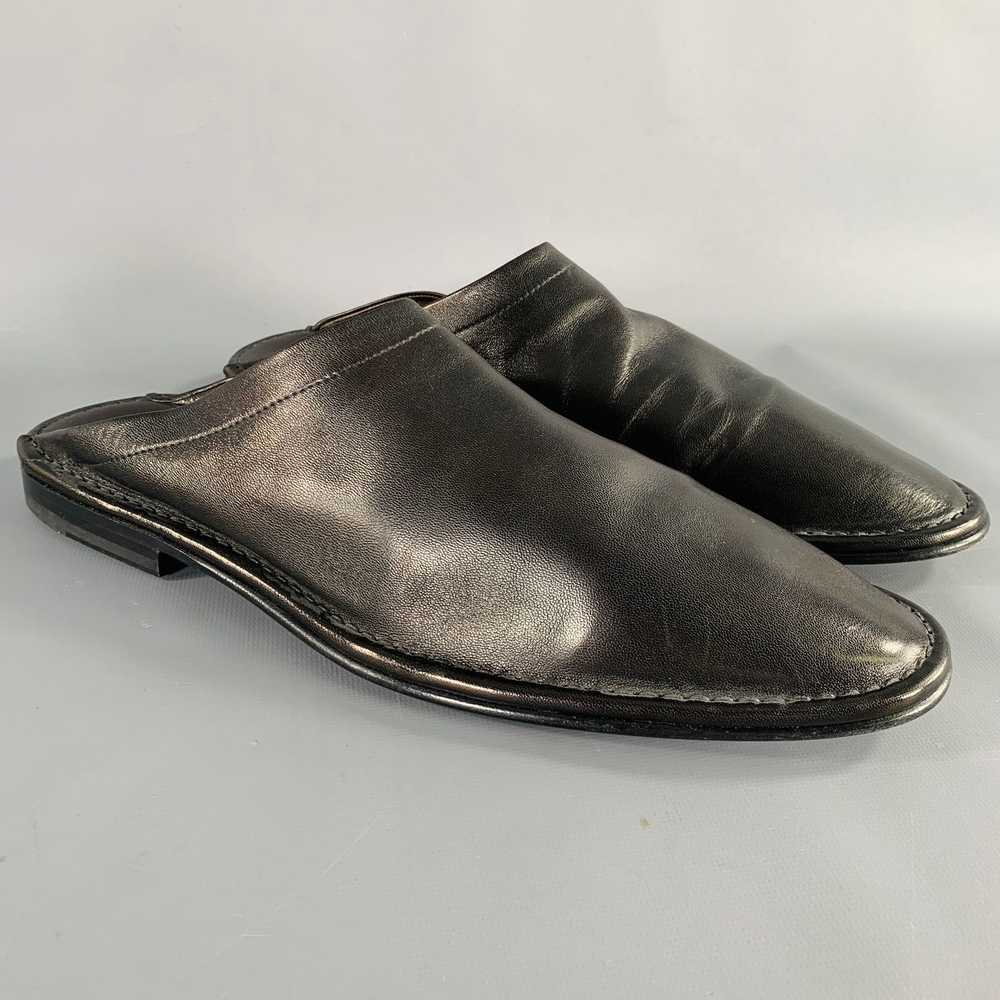 Pierre Hardy Black Leather Slip On Loafers - image 1