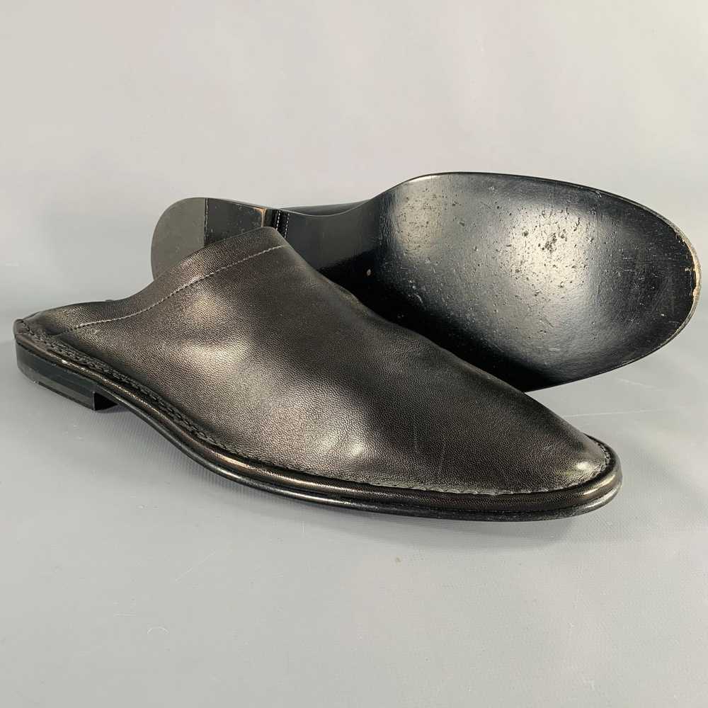 Pierre Hardy Black Leather Slip On Loafers - image 5