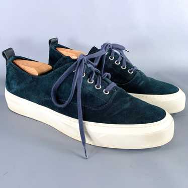 Other Navy Cream Suede Sneakers - image 1