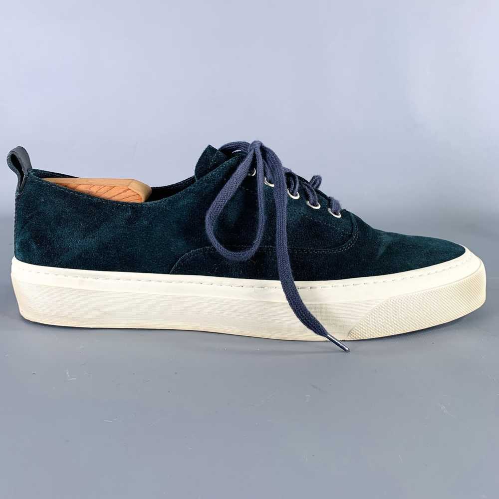 Other Navy Cream Suede Sneakers - image 2