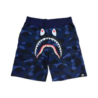 Bape Bape Blue Camo Shark Sweat Shorts XXL - image 1