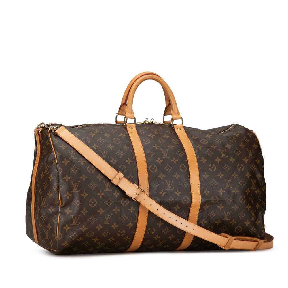 Brown Louis Vuitton Monogram Keepall Bandouliere … - image 2