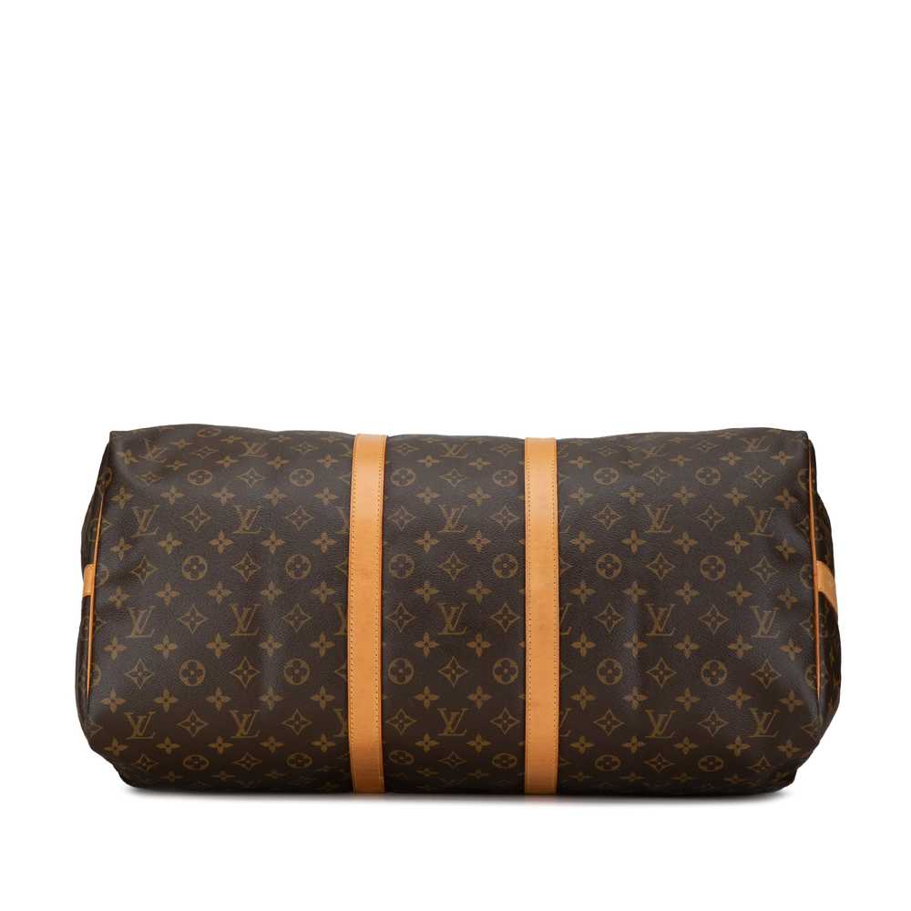 Brown Louis Vuitton Monogram Keepall Bandouliere … - image 4