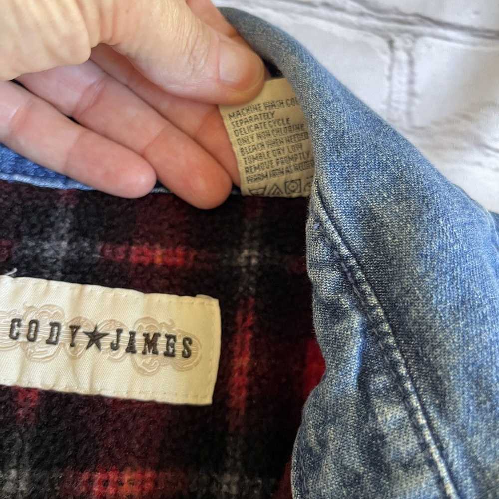 Cody James Cody James Plaid Flannel Lined Denim S… - image 11