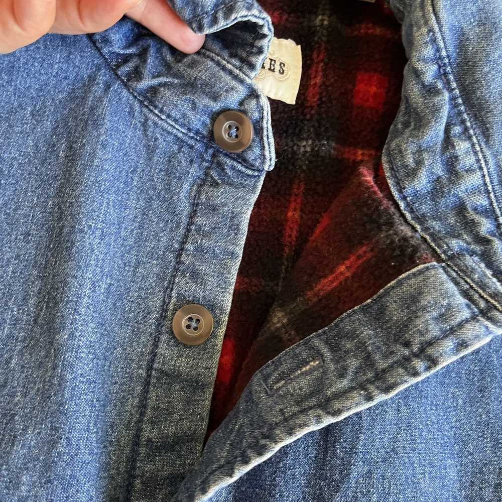 Cody James Cody James Plaid Flannel Lined Denim S… - image 9