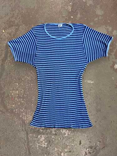 Vintage 1960’s -70’s Ribbed Striped Towncraft T-Sh