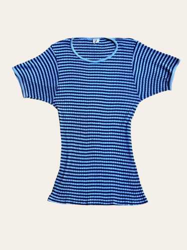 Vintage 1960’s -70’s Ribbed Striped Towncraft T-Sh