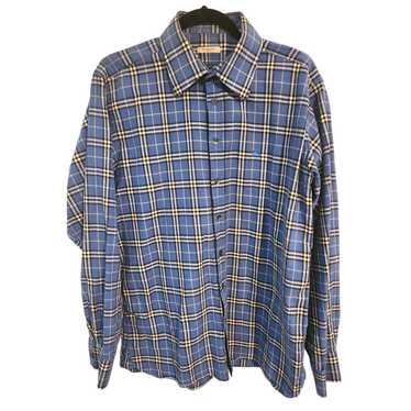 Burberry Men's Burberry Blue White Black Plaid 10… - image 1